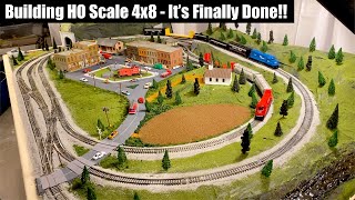 Building a 4x8 HO Train Layout Part 4  Its Finally Complete [upl. by Geiger]