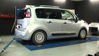 Reprogrammation moteur Citroen C3 picasso hdi 90cv  121cv dyno digiservices [upl. by Sharos312]