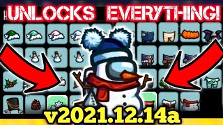 Unlock All Cosmetics amp Cosmicubes For Free Including Innersloth Snowflake Snowbean Among Us Latest [upl. by Eisnyl]