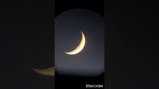 Waxing Crescent Moon 🌙  Timelapse [upl. by Analaf]