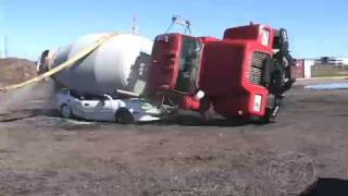 Concrete truck rollover extrication training [upl. by Anekahs]