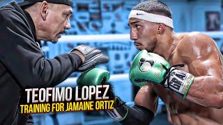 Teofimo Lopez training for Jamaine Ortiz [upl. by Itaws805]