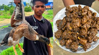 देहाती बत्तख का 1 किलो मीट बना कर खिला रहे सिर्फ Rs100 मेंAdivasi Style Duck CurryZaika Patna Ka [upl. by Air]