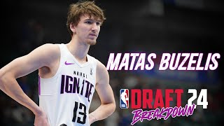 Matas Buzelis Scouting Report  2024 NBA Draft Breakdowns [upl. by Einot]