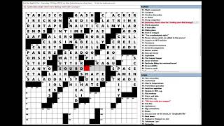 Wall Street Journal WSJ Crossword Puzzle 05182024 [upl. by Sherlocke]