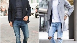 Blazer amp Jeans Winter Outfits for men ideas  Trending Winter Outfits inspo [upl. by Leunad]