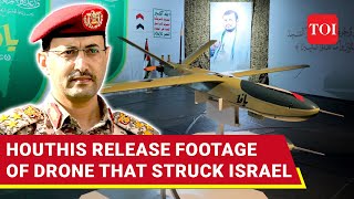 Houthis Release Dramatic Footage Of ‘Yafa’ Drone That Penetrated Israels Iron Dome amp Hit Tel Aviv [upl. by Raskind]