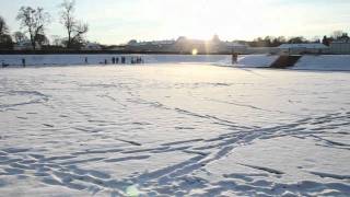 Nymphenburger Kanal  Eislaufen und Eisstocksschiessen München [upl. by Martens752]