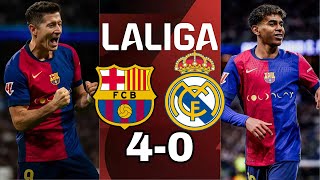 Barcelona 40 Real Madrid  Match Review La Liga 20242025 [upl. by Noiemad]