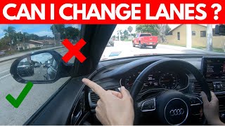 HOW TO CHANGE LANES SAFELY WHILE DRIVING Basic skill to pass the Road Test [upl. by Artined]