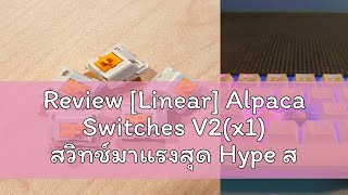 Review Linear Alpaca Switches V2x1 สวิทช์มาแรงสุด Hype สีสวยพร้อม PreLubed จากโรงงานพร้อมใช้ [upl. by Abdul55]