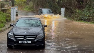 Storm Bert AftermathFails Galore  Vehicles Vs Deep Water  Flood Compilation [upl. by Nnaeinahpets262]