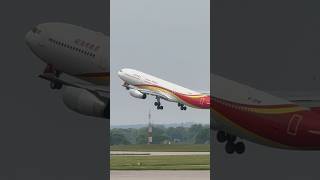 Hainan airlines a330 takeoff to Beijing 12524 [upl. by Esir]