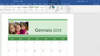 Come creare un calendario con Word [upl. by Blodgett402]