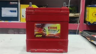 EXIDE MILEAGE ML40LBH 35AH12V  55 MONTHS WARRANTY  CAR AUTOMOTIVE BATTERY  UNBOXING [upl. by Fiden]