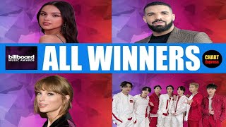 BBMAs 2022  ALL WINNERS  2022 Billboard Music Awards  May 15 2022  ChartExpress [upl. by Ueih]