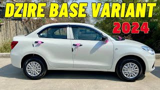 Maruti Suzuki Dzire 2024 ✅🔥 Dzire Base Variant 2024  Suzuki Dzire 2024 ✅🔥 [upl. by Ahserb]