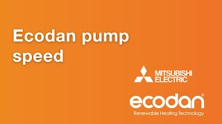 Ecodan pump speed [upl. by Lanti]