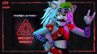 Five Nights at Freddys Security Breach Part 3 LIVE [upl. by Dnomder]