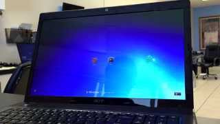 Cold Boot Demo Acer Aspire 7551G6477 turbo charged [upl. by Siravart]