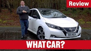 2019 Nissan Leaf Review – an electric car to make you switch  What Car [upl. by Lauder116]