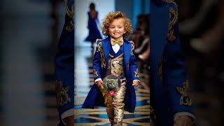 Adorable Baby Fashion Show cute fashion baby AI runway catwalk bebe [upl. by Hsirahc287]