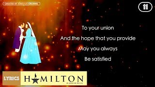 11 Hamilton  Satisfied VIDEO LYRICS [upl. by Dael157]