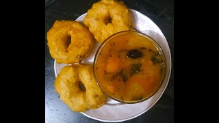 Sambar Vada Recipe  Crispy Medu Vada Recipe [upl. by Ettelrac]