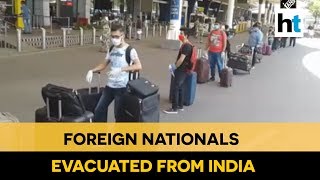 Watch US UK Bahrain nationals stranded in India evacuated amid lockdown [upl. by Yule693]