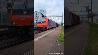 SBB Güterzug beim Bahnhof Neuenhof  Kanton Aargau  Schweiz 2024  shorts [upl. by Otinauj]