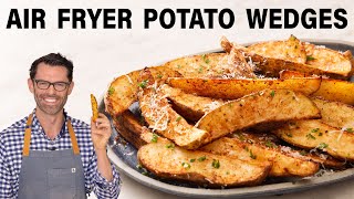 Easy Air Fryer Potato Wedges [upl. by Naugan]