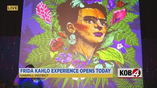 Immersive Frida Kahlo exhibit opens in Albuquerque Sawmill District [upl. by Renruojos459]