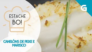 🦐 Receita de CANELÓNS DE PEIXE E MARISCO [upl. by Drehcir]