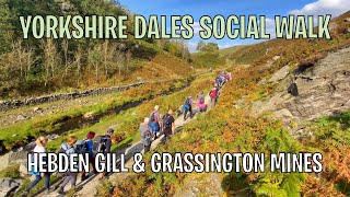 Yorkshire Dales Social Walk Hebden Gill Grassington Lead mines [upl. by Dichy]