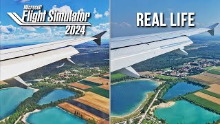 Flight Simulator 2024 vs Real Life  Landing in Munich [upl. by Stefan]