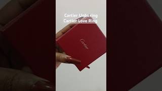 Cartier Love Ring Unboxing [upl. by Rezzani]