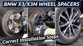 How To Install BMW X3X3M 1Inch Wheel Spacers Correctly  BONOSS BMW X3 Accessories [upl. by Nirol]