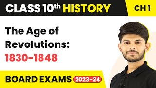 Class 10 History Ch 1  The Age of Revolutions18301848  The Rise of Nationalism in Europe 202223 [upl. by Martel]