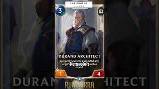 Durand Architect  Legends of Runeterra Card of the Day 13 [upl. by Eunice]