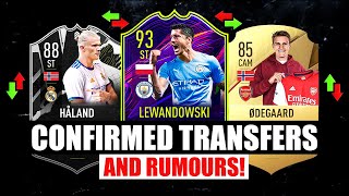 FIFA 22  NEW CONFIRMED TRANSFERS amp RUMOURS ✅😱 ft Haaland Lewandowski Odegaard… etc [upl. by Lletnahs]