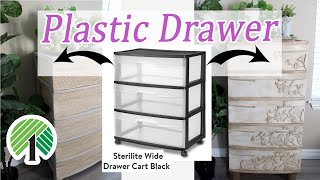 PLASTIC DRAWER FLIP See how I transform these Sterilite Plastic Drawers  ANTHROPOLOGY DUPE [upl. by Ecniuq]