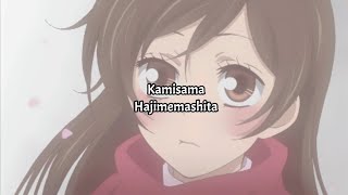 Kamisama Hajimemashita OP Eng Sub [upl. by Opalina5]