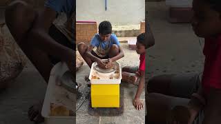 Basic pottery making pottery wheelpottery kaviartstudio shorts trending [upl. by Lyssa]