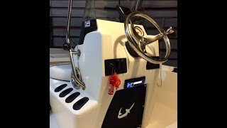 Mako Pro 17 Skiff  SS Steering wheel install [upl. by Crocker]