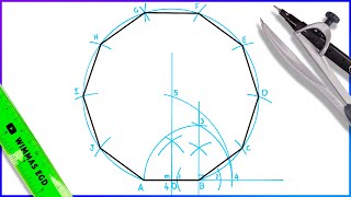 How to draw a Decagon [upl. by Eniarda877]