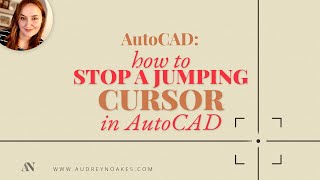 AutoCAD Jumping Cursor  How to fix a jumpy cursor in AutoCAD [upl. by Angeline]