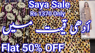 Saya Sale Flat 50 OFF Suit Rs 1390 Only [upl. by Anij511]