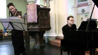 Messiaen Theme et Variations performed by Roxanna Rumney and Dominic John [upl. by Aihseym]