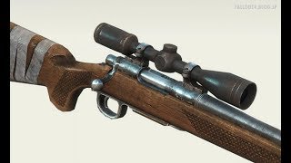 fallout4 MOD Review  Right Handed Hunting Rifle by Wardaddy [upl. by Terina]