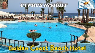 Golden Coast Beach Hotel Pernera Cyprus  2024 Hotel Tour [upl. by Everard]